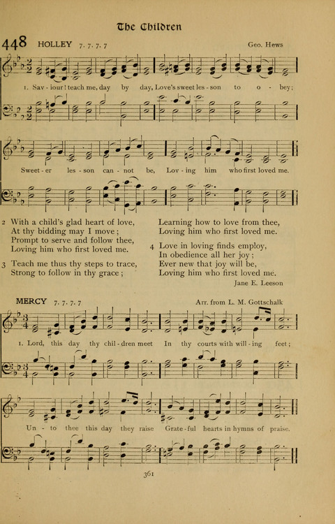 The Primitive Methodist Church Hymnal: containing also selections from scripture for responsive reading page 293