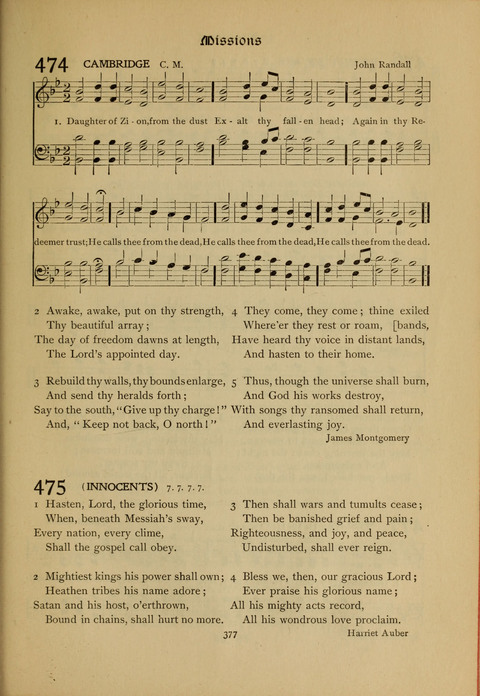 The Primitive Methodist Church Hymnal: containing also selections from scripture for responsive reading page 309