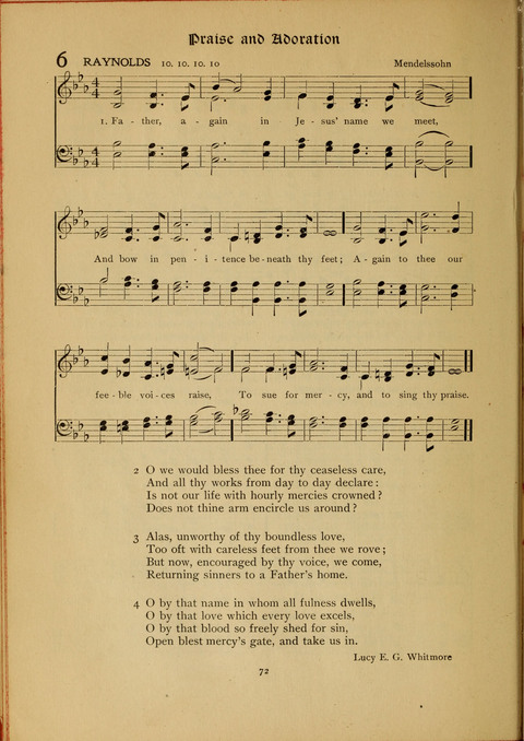 The Primitive Methodist Church Hymnal: containing also selections from scripture for responsive reading page 4