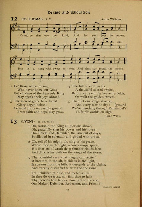 The Primitive Methodist Church Hymnal: containing also selections from scripture for responsive reading page 9