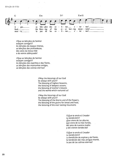 Paz en Nuestra Tierra: Canciones para el Camino desde América Latina / Peace on Earth: Songs for the Journey from Latin America page 14