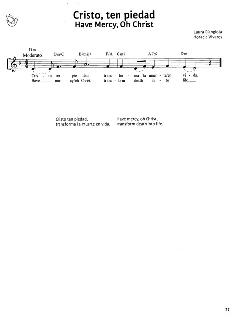 Paz en Nuestra Tierra: Canciones para el Camino desde América Latina / Peace on Earth: Songs for the Journey from Latin America page 21