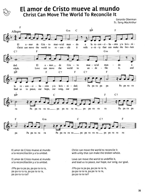 Paz en Nuestra Tierra: Canciones para el Camino desde América Latina / Peace on Earth: Songs for the Journey from Latin America page 29