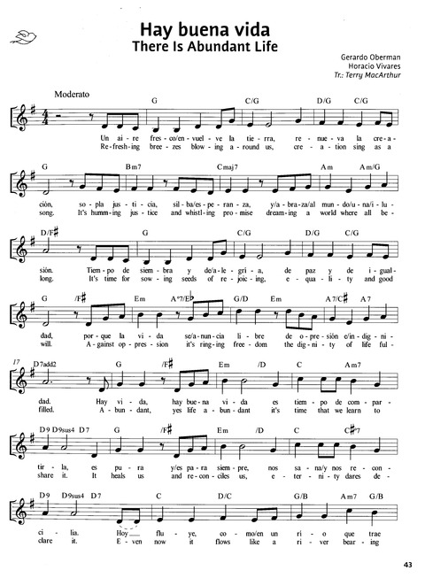 Paz en Nuestra Tierra: Canciones para el Camino desde América Latina / Peace on Earth: Songs for the Journey from Latin America page 37