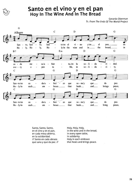 Paz en Nuestra Tierra: Canciones para el Camino desde América Latina / Peace on Earth: Songs for the Journey from Latin America page 73