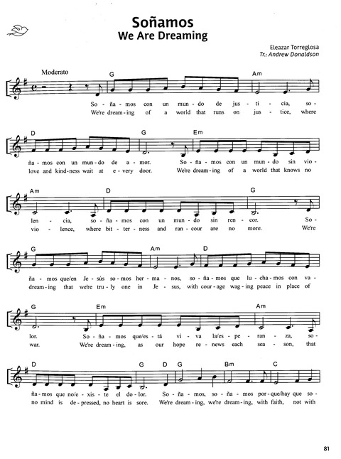 Paz en Nuestra Tierra: Canciones para el Camino desde América Latina / Peace on Earth: Songs for the Journey from Latin America page 75