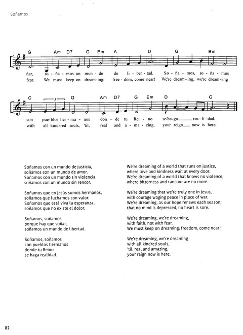 Paz en Nuestra Tierra: Canciones para el Camino desde América Latina / Peace on Earth: Songs for the Journey from Latin America page 76