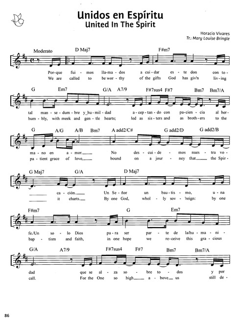 Paz en Nuestra Tierra: Canciones para el Camino desde América Latina / Peace on Earth: Songs for the Journey from Latin America page 80