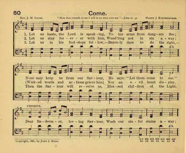 Peerless Praise: a collection of hymns and music for the Sabbath school, with a complete department of elementary instruction in the theory and pract page 36