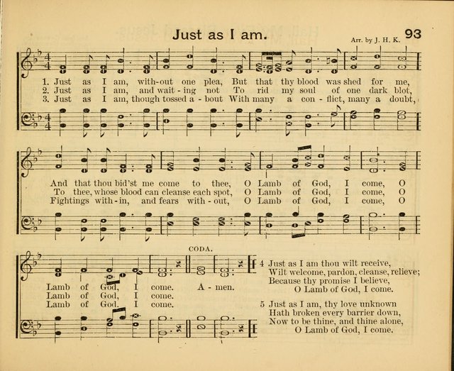 Peerless Praise: a collection of hymns and music for the Sabbath school, with a complete department of elementary instruction in the theory and pract page 49