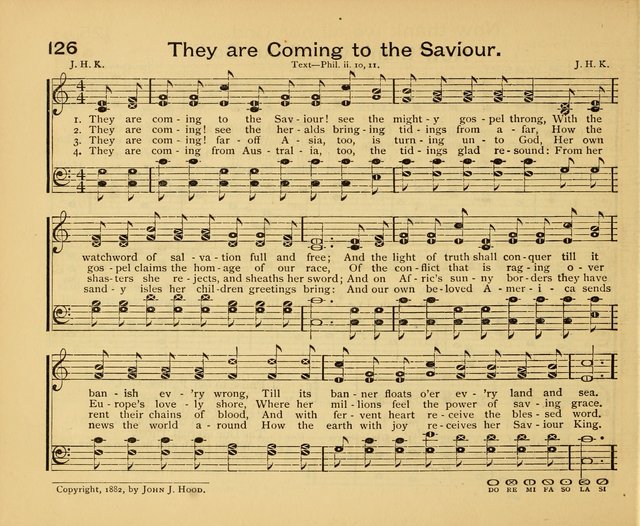 Peerless Praise: a collection of hymns and music for the Sabbath school, with a complete department of elementary instruction in the theory and pract page 82