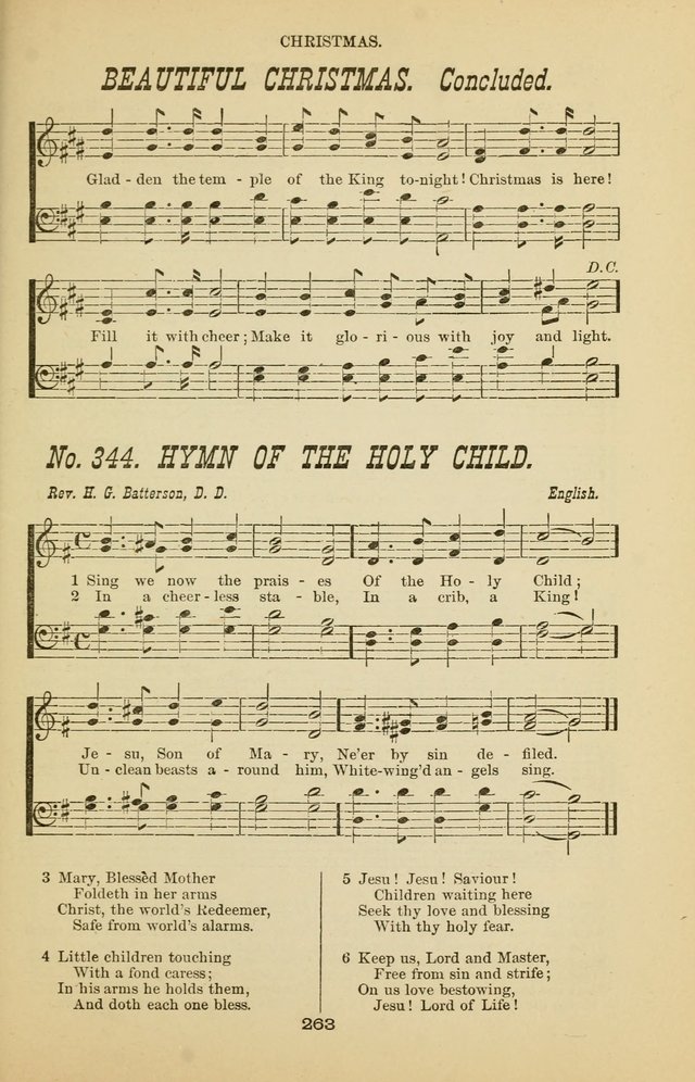 Prayer and Praise: or Hymns and Tunes for Prayer Meetings, Praise Meetings, Experience Meetings, Revivals, Missionary Meetings and all special occasions of Christian work and worship page 263