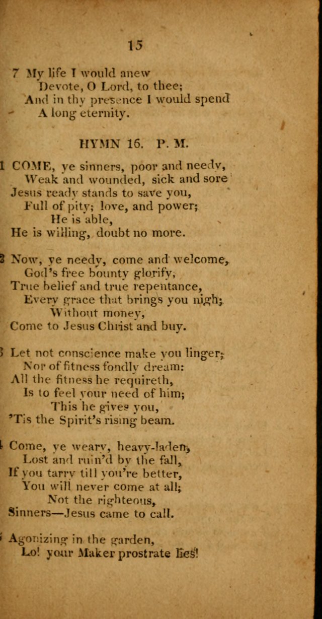Public, Parlour, and Cottage Hymns. A New Selection page 15