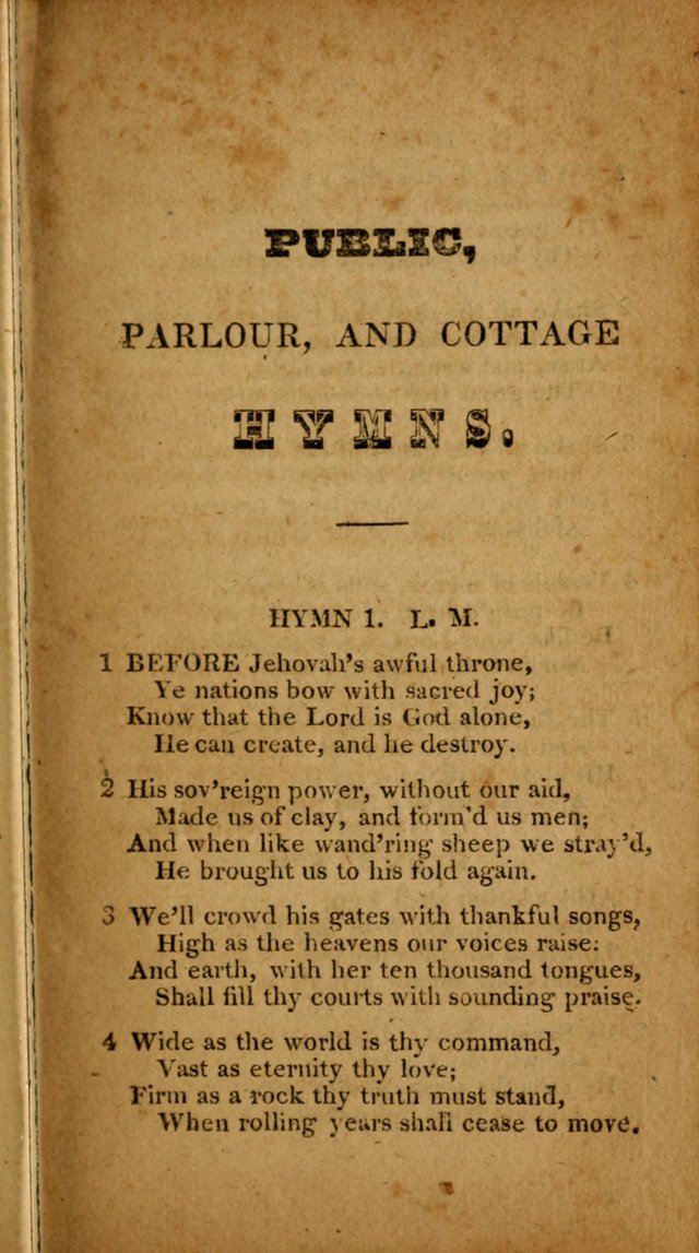 Public, Parlour, and Cottage Hymns. A New Selection page 3