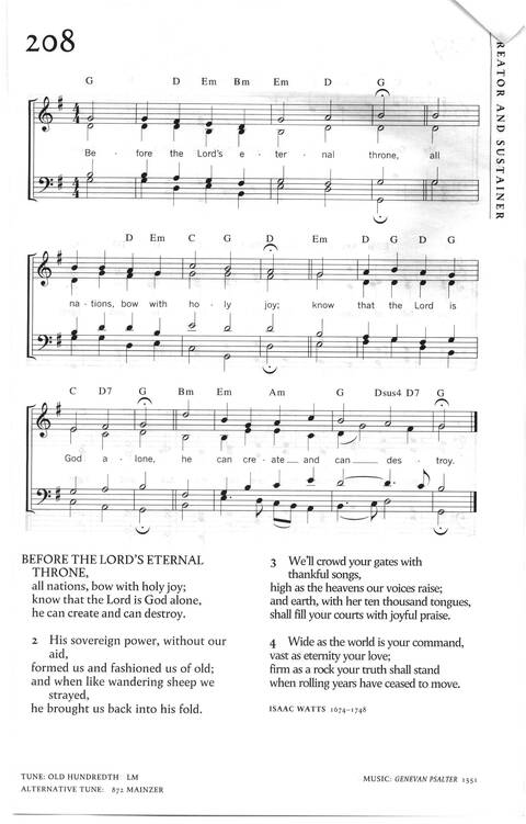 Praise! psalms hymns and songs for Christian worship page 447