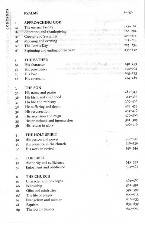 Praise! psalms hymns and songs for Christian worship page xi