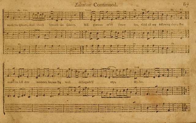 Plain Psalmody, or Supplementary music: an original composition, set in three and four parts ; consisting of seventy Psalm and hymn tunes and an anthem, adapted to the numerous metres now extant ; for page 74