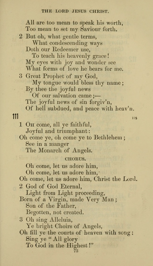 The Presbyterian Hymnal page 73
