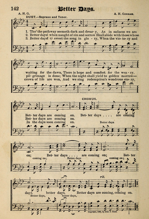 Praise in Song: a collection of hymns and sacred melodies page 142