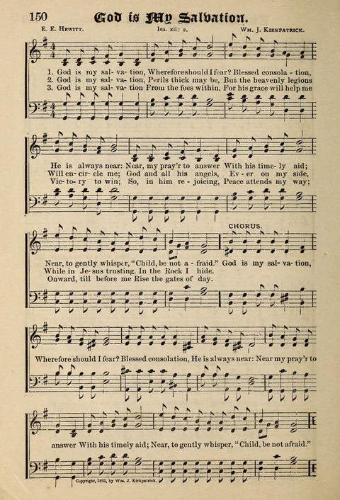 Praise in Song: a collection of hymns and sacred melodies page 150