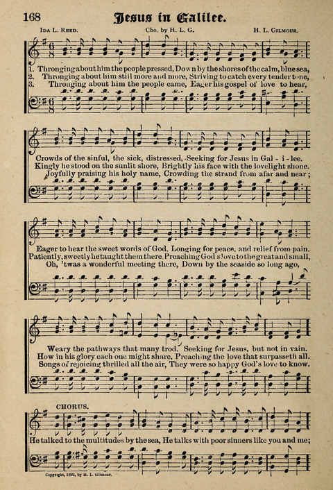 Praise in Song: a collection of hymns and sacred melodies page 168