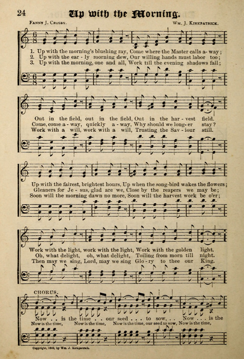 Praise in Song: a collection of hymns and sacred melodies page 24
