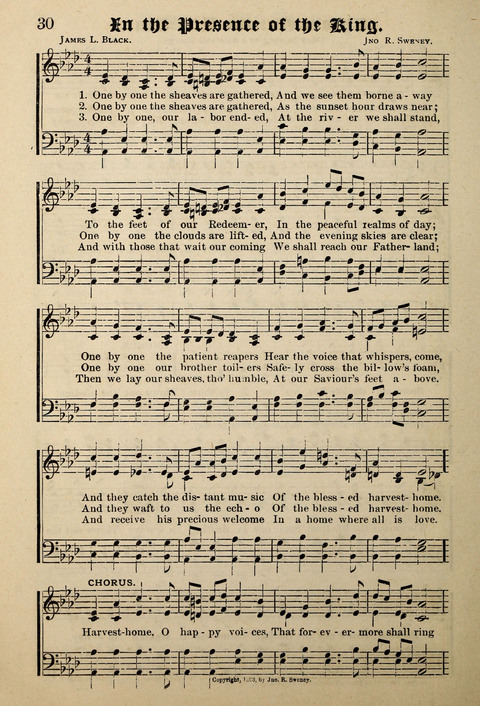 Praise in Song: a collection of hymns and sacred melodies page 30