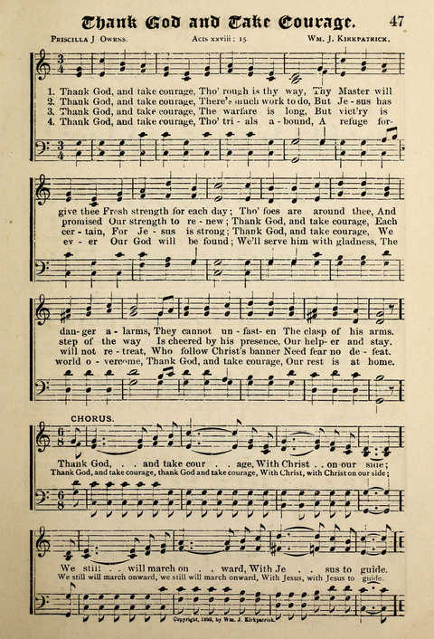 Praise in Song: a collection of hymns and sacred melodies page 47