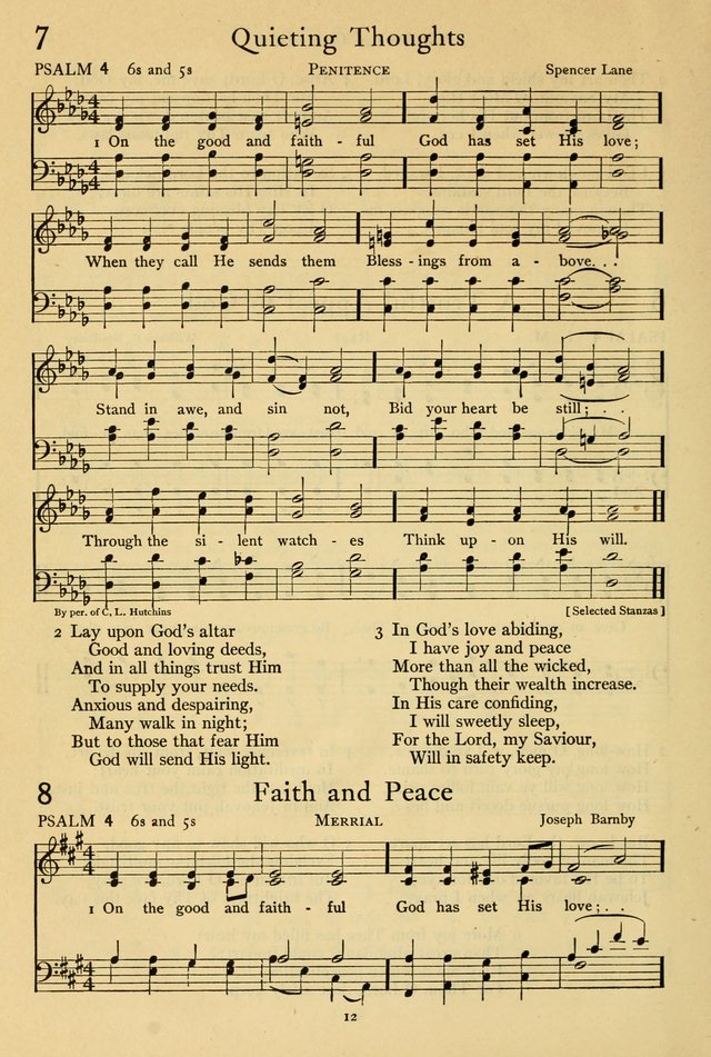 The Psalter: with responsive readings page 12