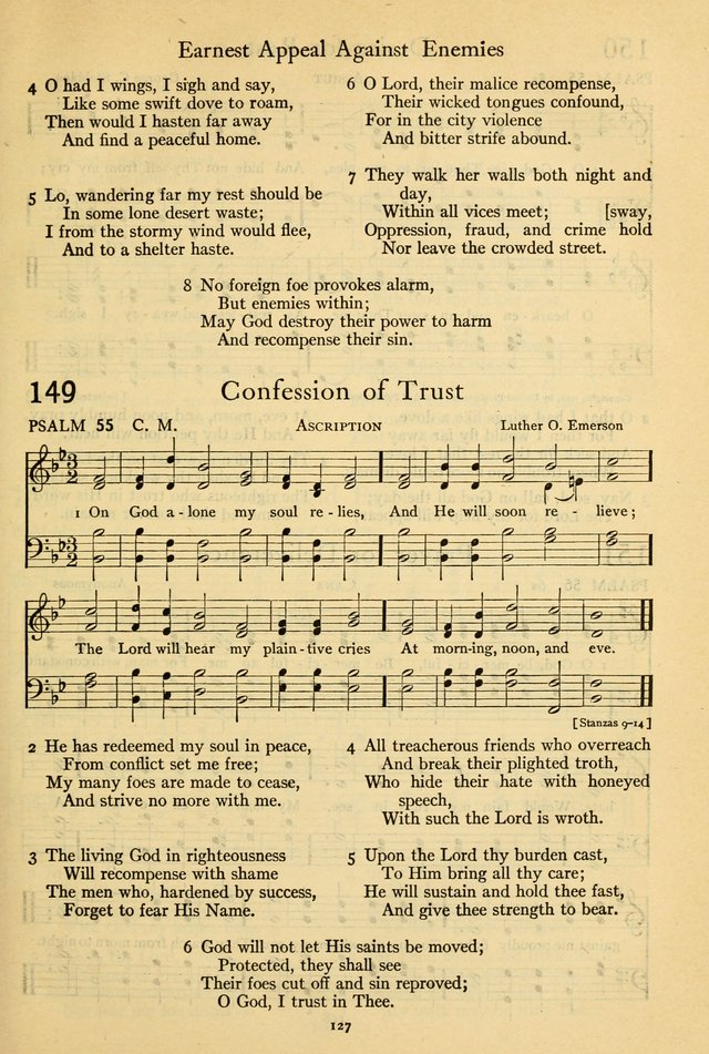The Psalter: with responsive readings page 127