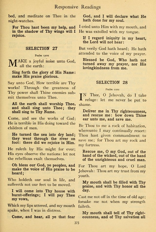 The Psalter: with responsive readings page 379