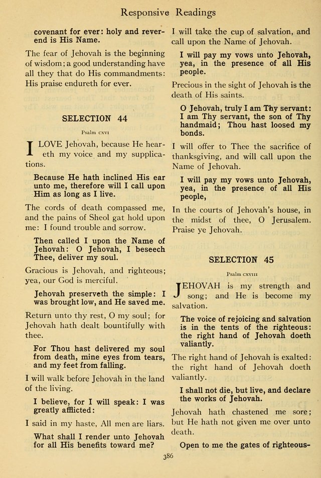 The Psalter: with responsive readings page 390