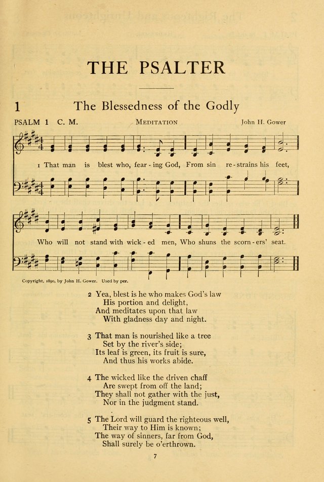 The Psalter with responsive readings page 7