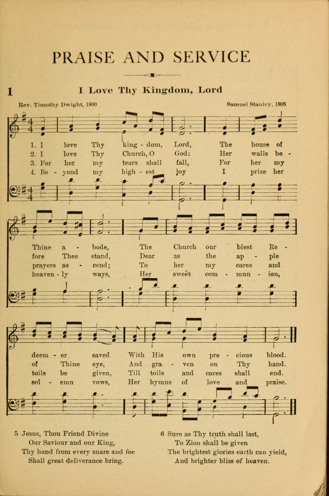 Praise and Service page 1