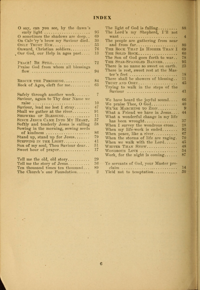 Praise and Service page vii
