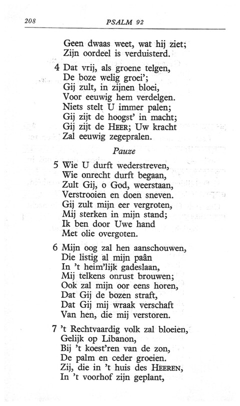 Psalmen: in de berijming van 1773 page 208