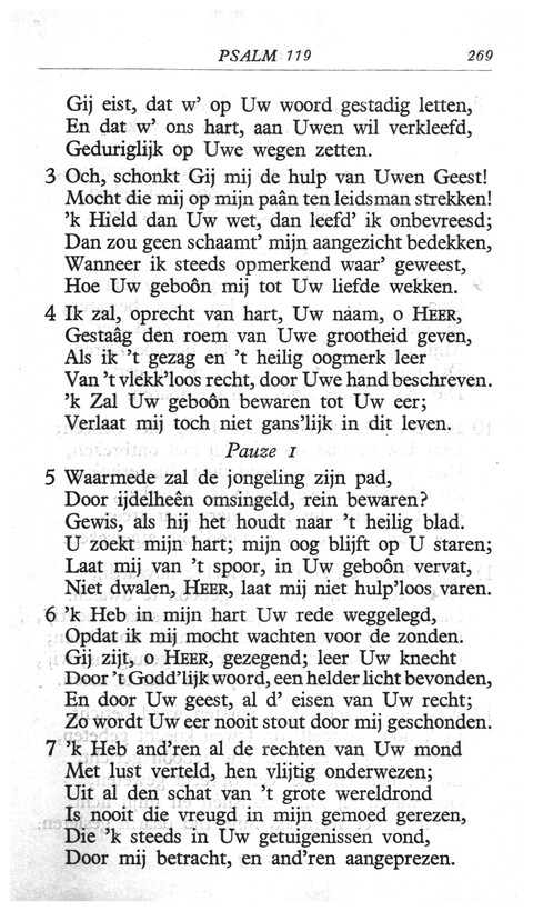 Psalmen: in de berijming van 1773 page 269