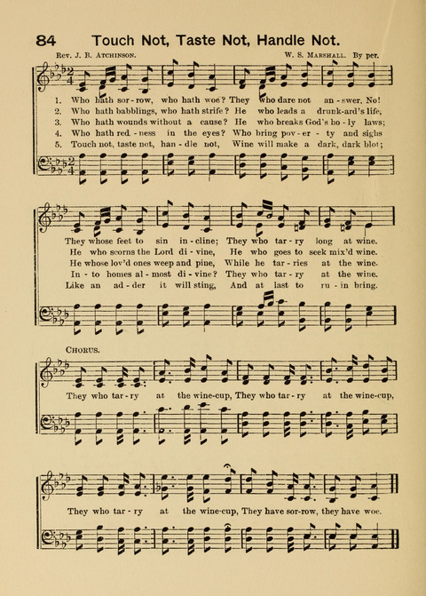 Primary Songs No. 2: for the primary class in the sabbath school and for use in the home, the kindergarten and day school page 84