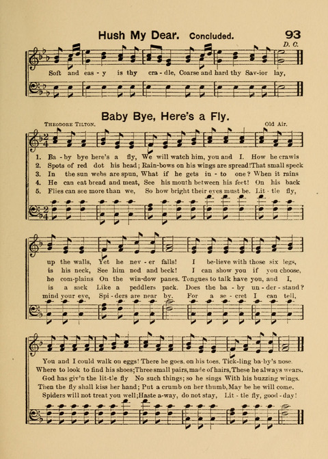 Primary Songs No. 2: for the primary class in the sabbath school and for use in the home, the kindergarten and day school page 93