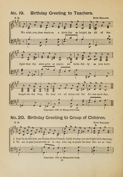Primary Songs No. 3: for the primary department in the Sunday school, and for use in the home page 14