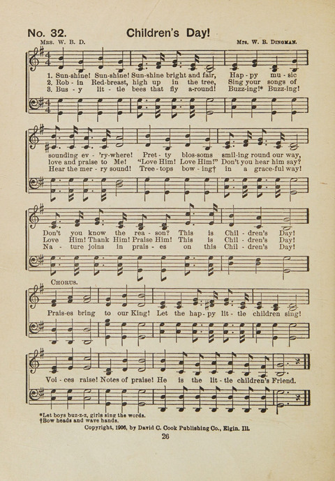 Primary Songs No. 3: for the primary department in the Sunday school, and for use in the home page 24