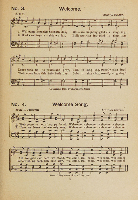 Primary Songs No. 3: for the primary department in the Sunday school, and for use in the home page 3