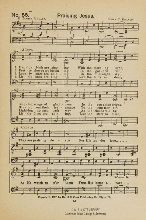 Primary Songs No. 3: for the primary department in the Sunday school, and for use in the home page 49