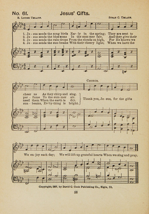 Primary Songs No. 3: for the primary department in the Sunday school, and for use in the home page 56