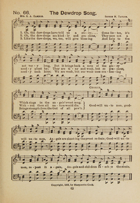 Primary Songs No. 3: for the primary department in the Sunday school, and for use in the home page 61