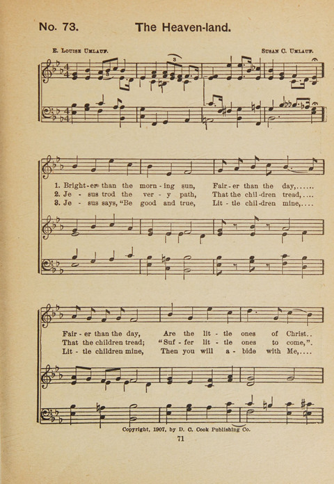 Primary Songs No. 3: for the primary department in the Sunday school, and for use in the home page 69