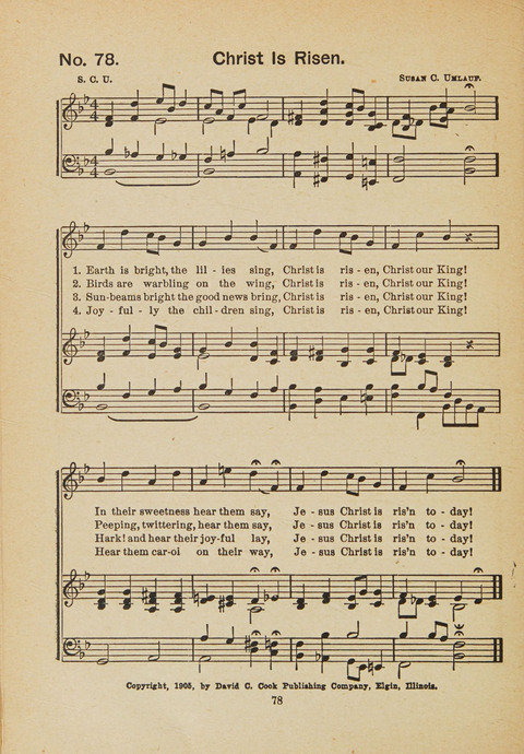 Primary Songs No. 3: for the primary department in the Sunday school, and for use in the home page 76