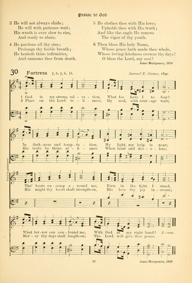 Praise Songs: a Collection of Hymns and Tunes page 36