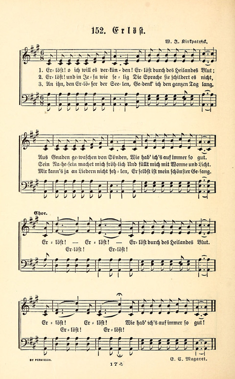 Die Perle: Sang und Klang für Sonntagschulen und Jugendvereine page 174