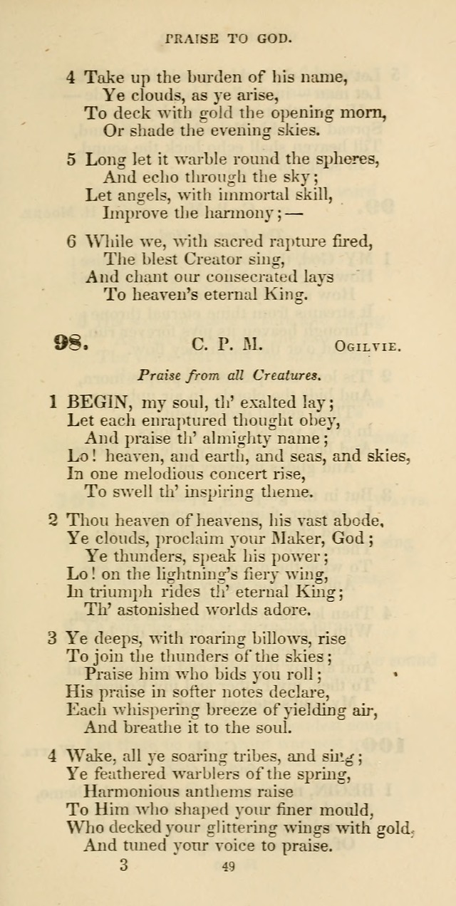 The Psalmist: a new collection of hymns for the use of Baptist churches; with a supplement page 109